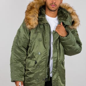 ALPHA N3B SAGE GREEN (Winterjacke)