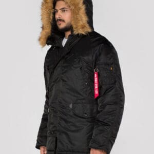 ALPHA N3B BLACK (Winterjacke)